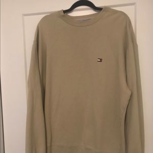 Brown Taupe Tan Tommy Hilfiger Crewneck Sweatshirt
